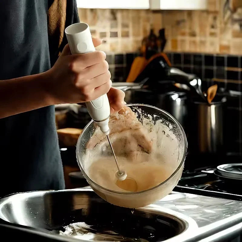 USB Rechargeable Electric Milk Frother Wand | Coffee Foam Maker
