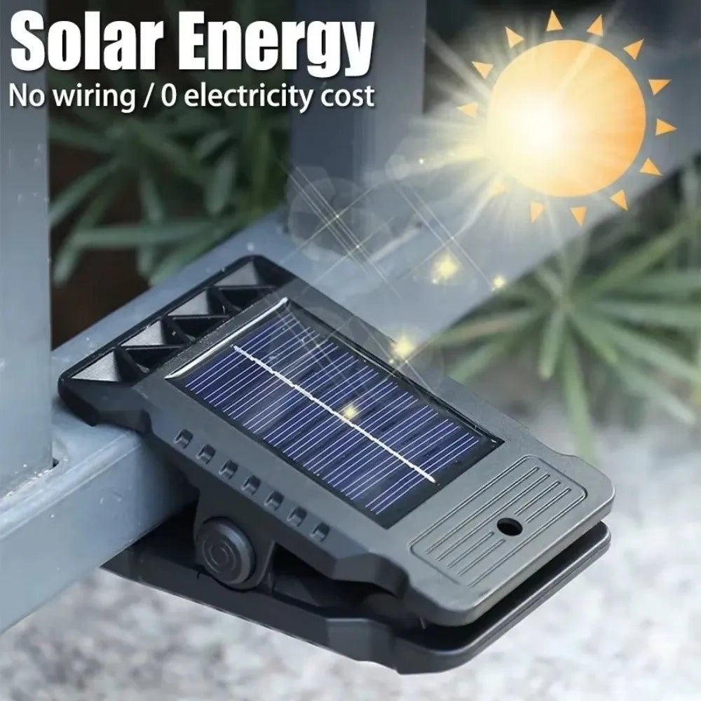 Solar Clip Light – 3 Modes Motion Sensor Waterproof LED Lamp