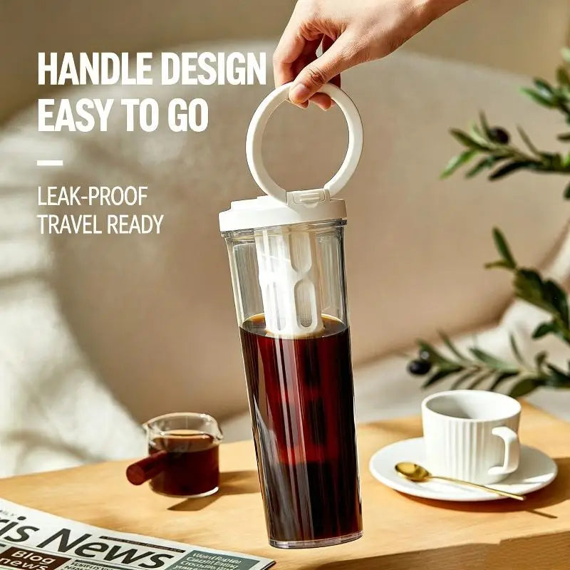 1L Cold Brew Coffee Maker & Fruit Infuser Bottle | BPA-Free