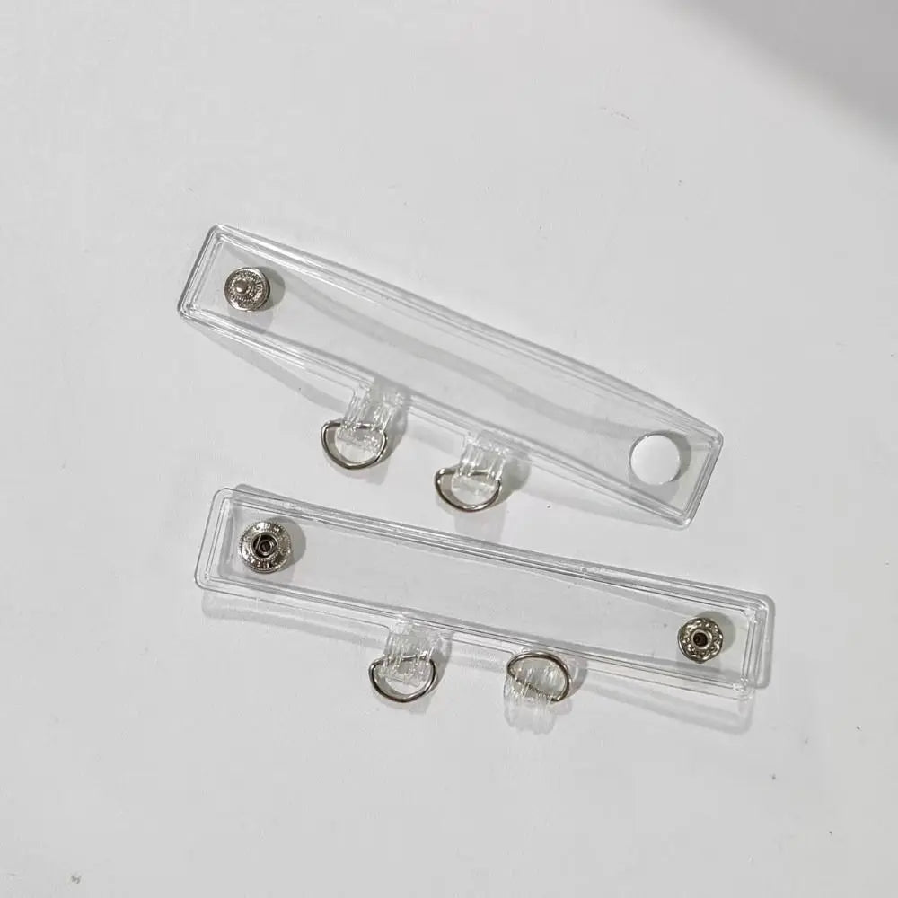 2pcs Transparent PVC Bag Strap Extension Buckle Clip