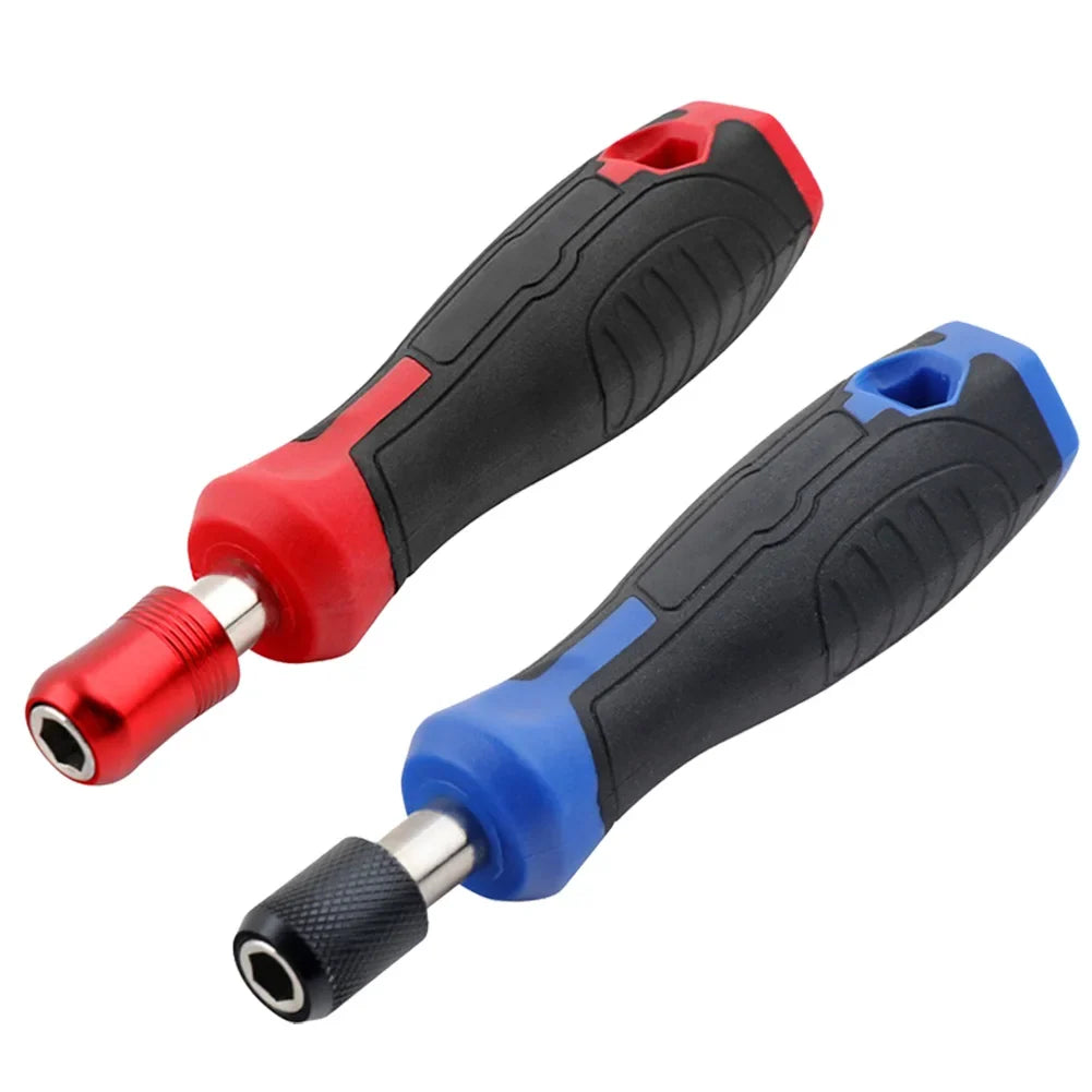 1/4" Hex Magnetic Self-Locking Screwdriver Handle & Bit Holder
