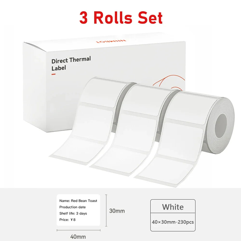 Niimbot Thermal Label Paper Roll – B1 B21 B3S D110 Compatible