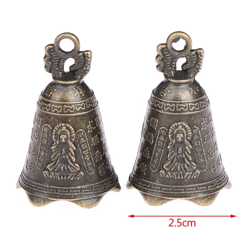Chinese Guanyin Mini Bell – Bronze Feng Shui Antique Sculpture