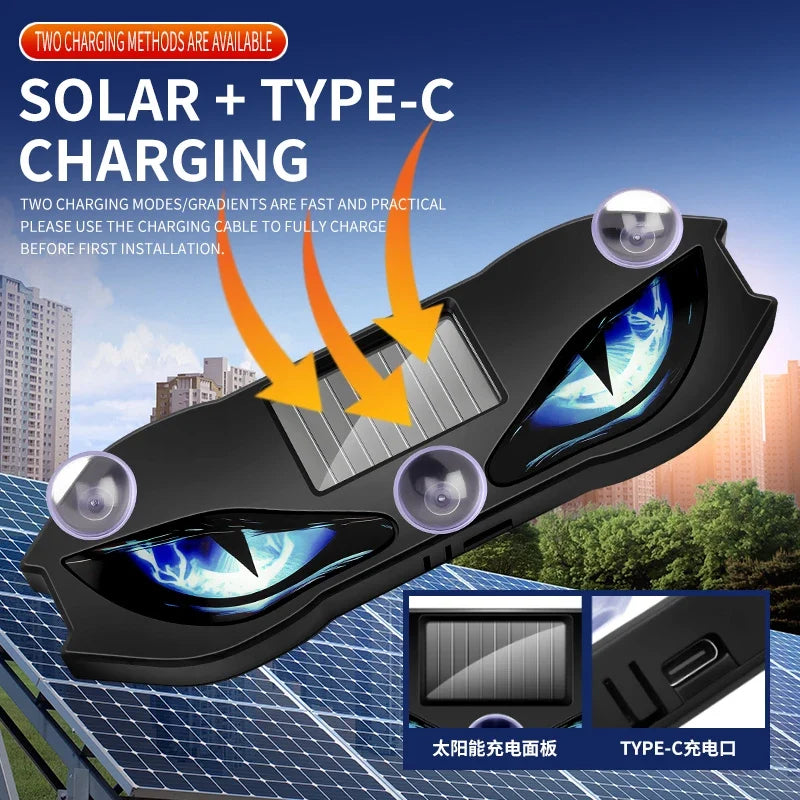 Solar Car Window LED Light | Vibration Activated Auto On/Off