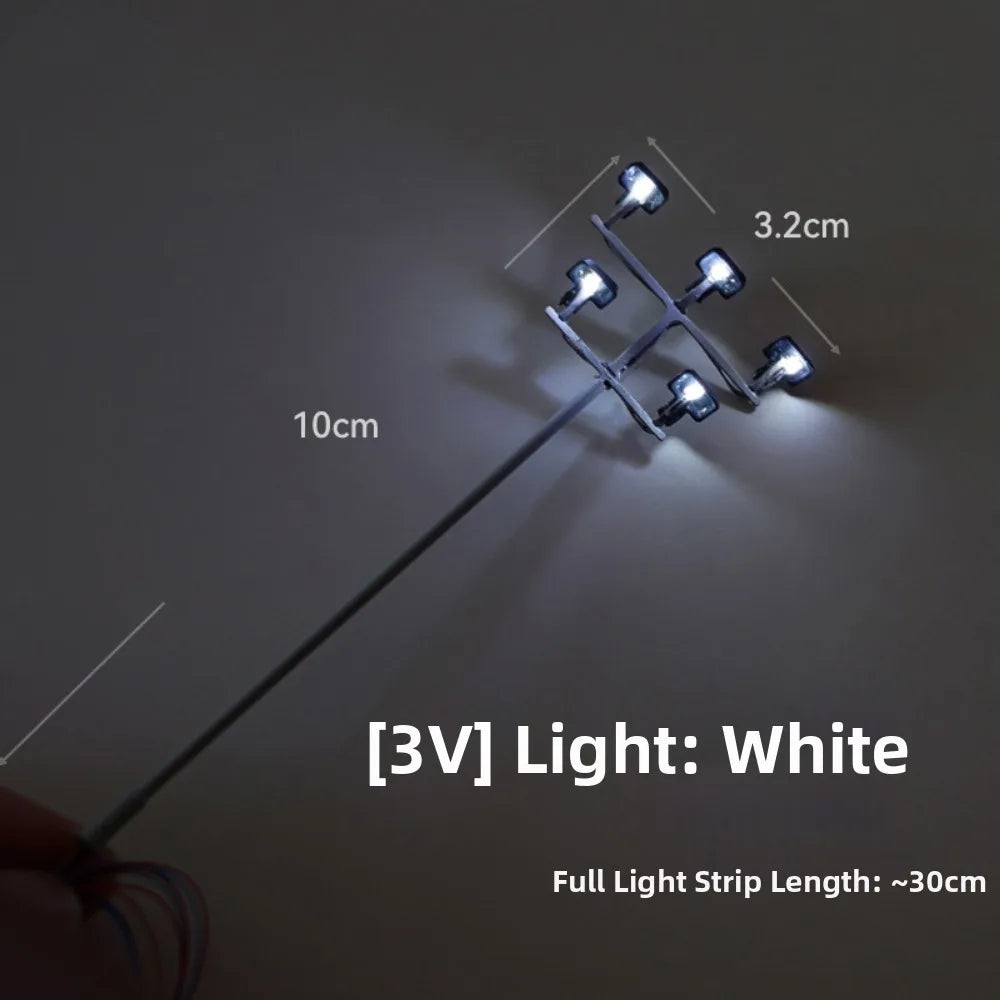 Miniature Street Tower Lamppost 125mm Model Layout 3V 12V LED
