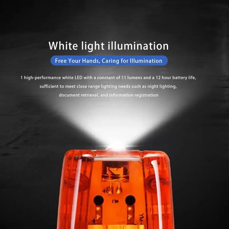 Red Blue LED Clip-On Shoulder Strobe Warning Light | USB