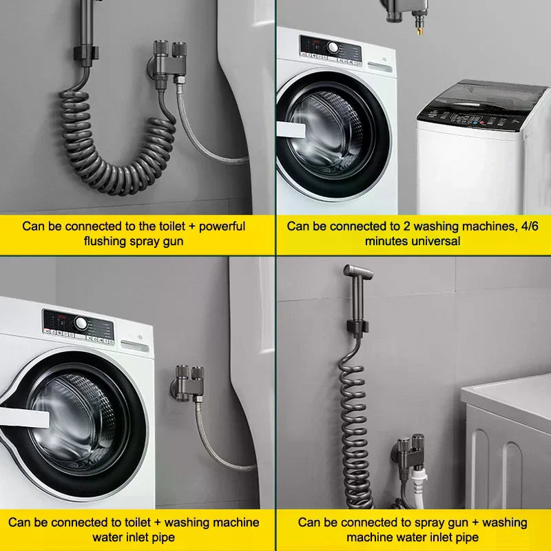 Stainless Steel 1-Inlet 2-Outlet Water Diverter Corner Valve