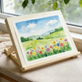 Foldable Wooden Tabletop Easel – Portable Folding Canvas Stand