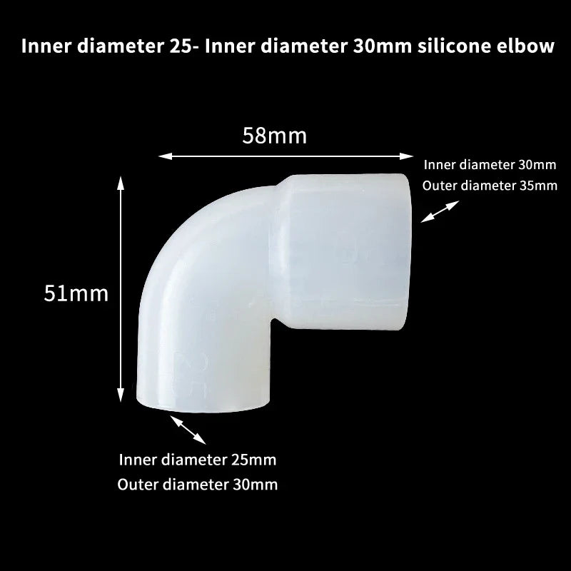 Silicone Elbow Pipe Connector for Garden & Aquarium Tubing