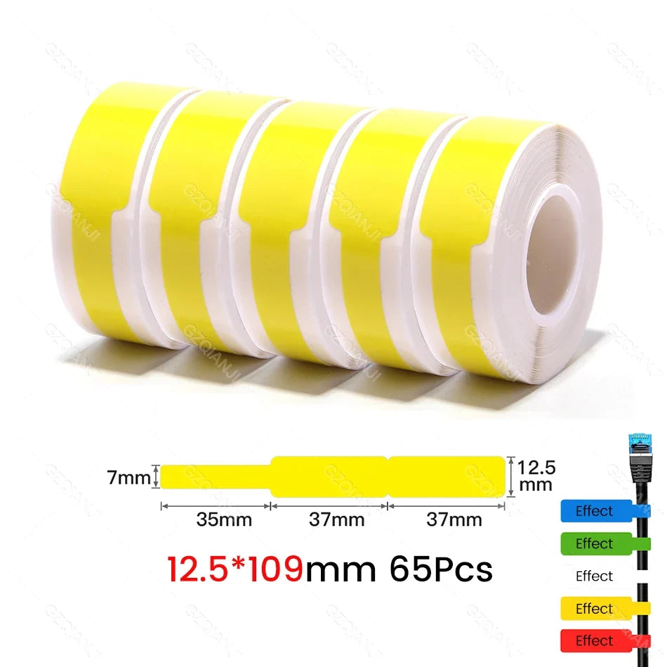 Niimbot Thermal Cable Label Stickers – Waterproof Self-Adhesive Tags