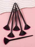 Fan Shape Foundation & Facial Mask Makeup Brushes – 1/3/6 PCS