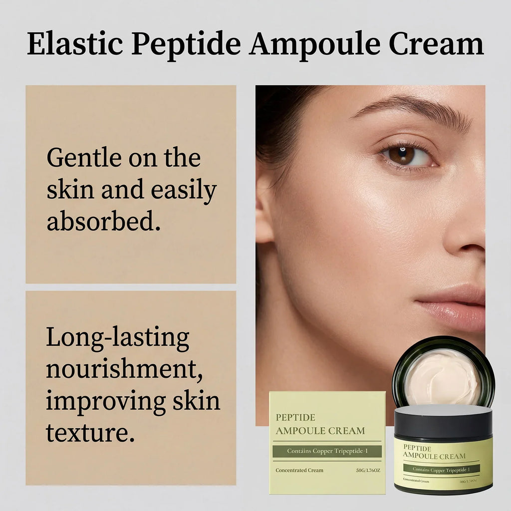 Blue Copper Peptide Face Cream – Hydrating Firming Moisturizer