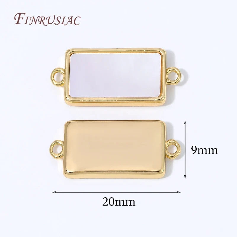 18K Gold Plated Mother of Pearl Shell Charms – Heart & Butterfly