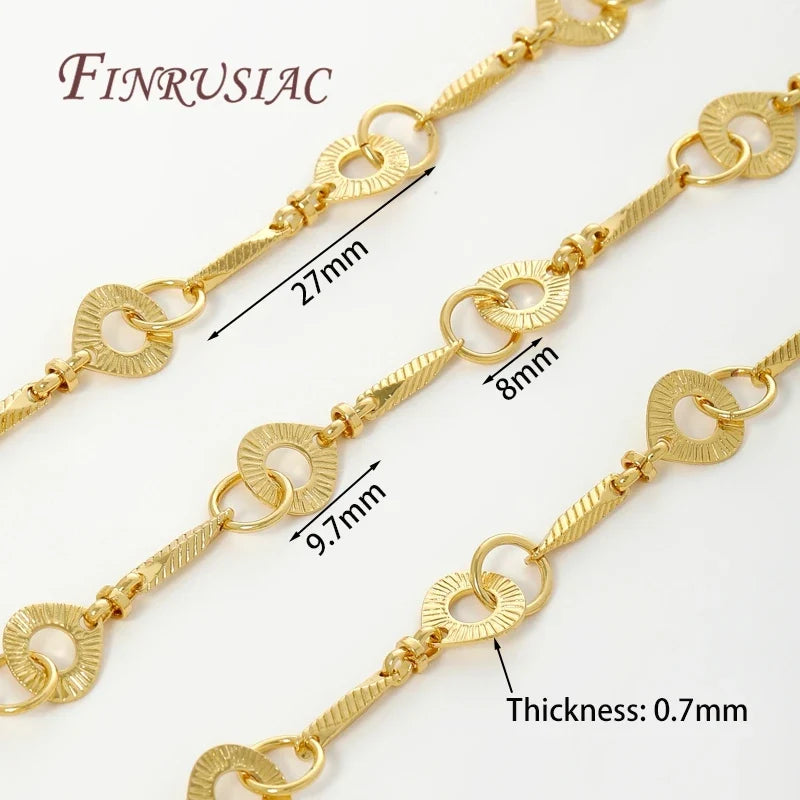 18K Gold Plated Oval Cuban Chain – Bulk DIY Jewelry Supply