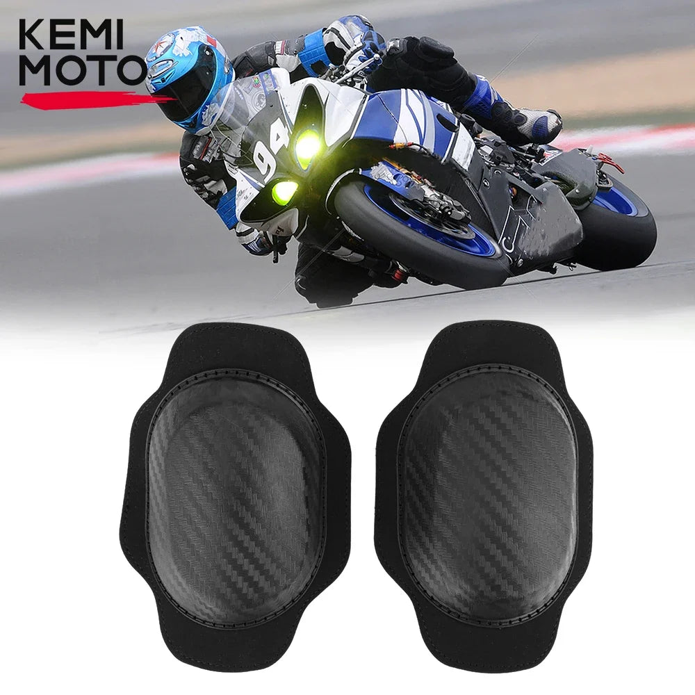 KEMITOUR Motorcycle Knee Sliders Racing Knee Guards – 1 Pair