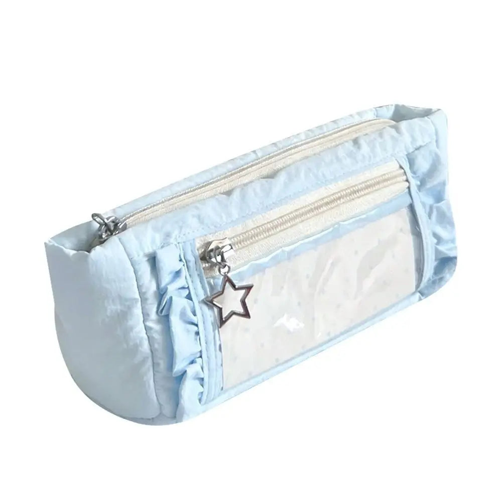 Transparent Window Pencil Case – Large Capacity Pen Bag