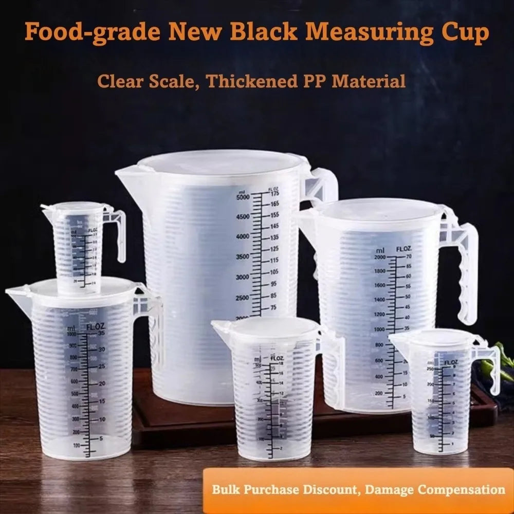 Clear Measuring Cup with Lid & Scale 100–5000mL | Nixie