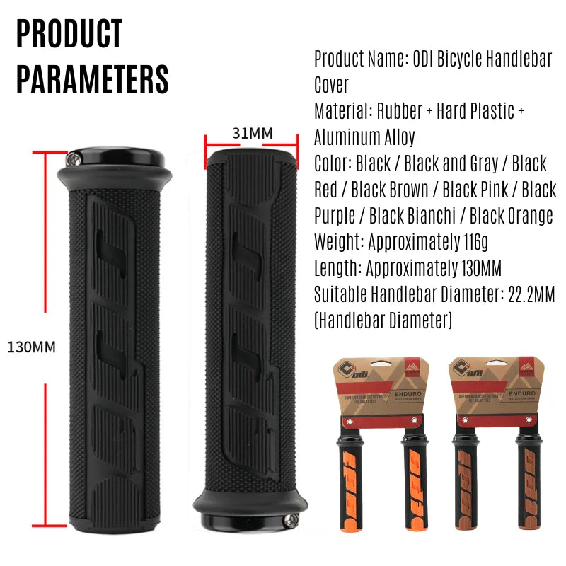 ODI MTB Bike Handlebar Grips – Non-Slip Lock-On for BMX & MTB
