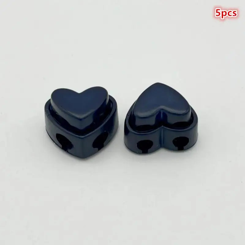 5pcs Heart-Shaped Cord Locks Spring Toggle Stoppers – 5 Pack