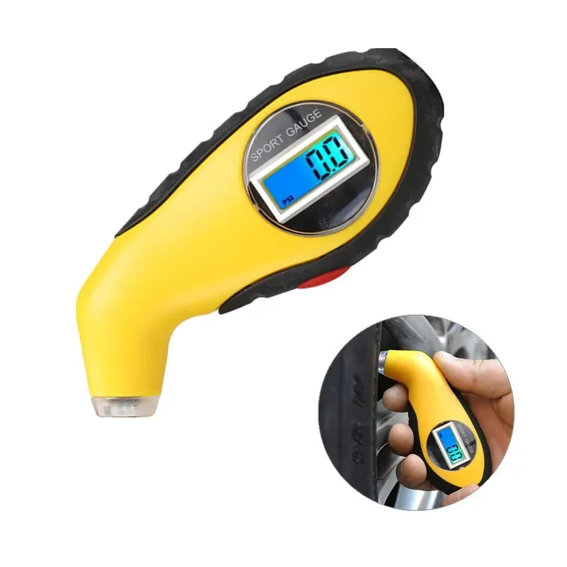 Digital LCD Tire Pressure Gauge – Presta & Schrader PSI Meter
