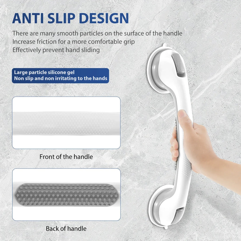 2-Pack Nonslip Shower Grab Bars – Removable Bathtub Handle