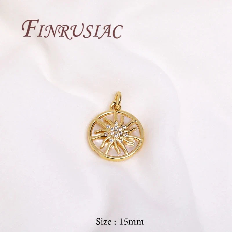 18K Gold Plated Shell Charms – DIY Necklace Pendant Findings