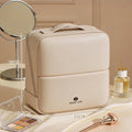 Standing PU Leather Makeup Brush Bag | Large Organizer