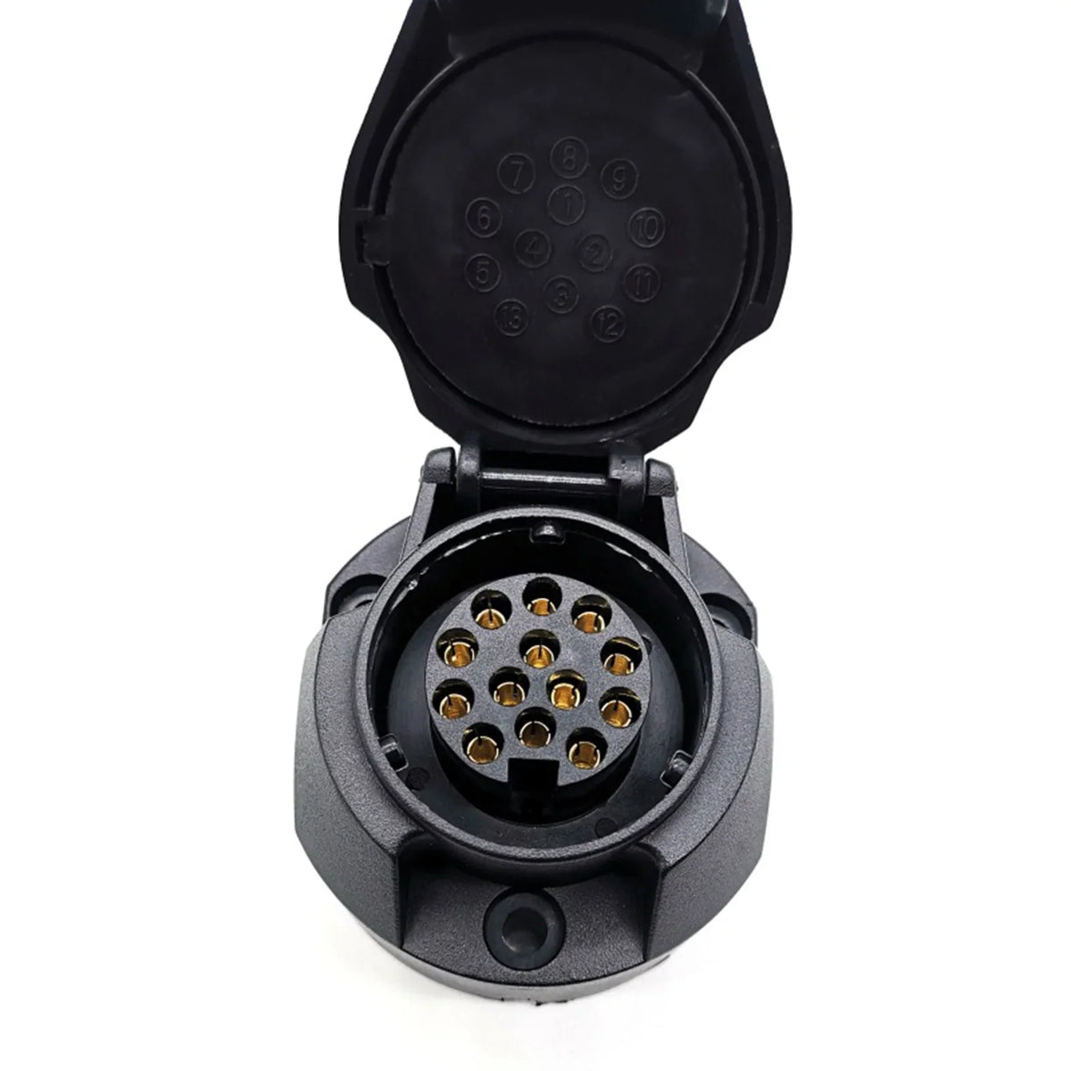 12V 13-Pin Trailer Connector Socket & Plug Adapter for RV Caravan