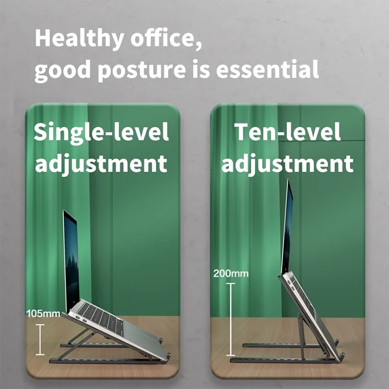 Foldable Adjustable Laptop Stand | ABS Portable Notebook Stand
