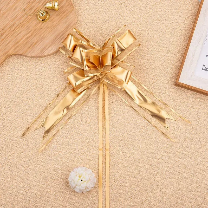 10-Pack Silk Bow Ribbons – Wedding, Gift Wrap & Party Décor