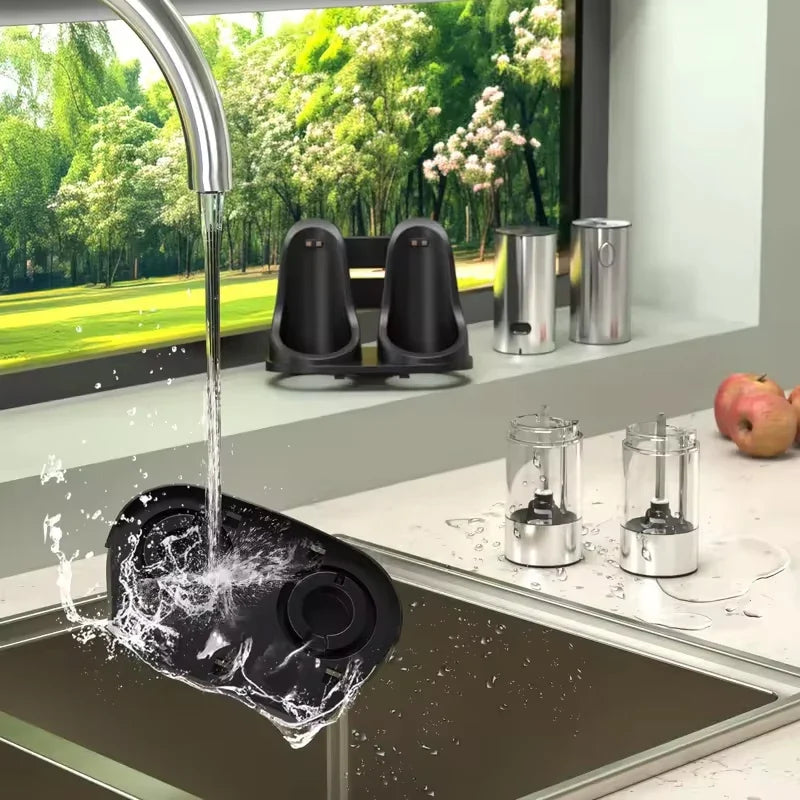 CLITON Electric Salt & Pepper Grinder – USB Rechargeable Set