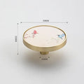 Chinese Ink Painting Zinc Alloy Cabinet Drawer Knob – Single Hole