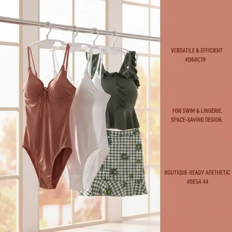 Body Shape Swimsuit & Lingerie Hanger – Foldable Closet Organizer