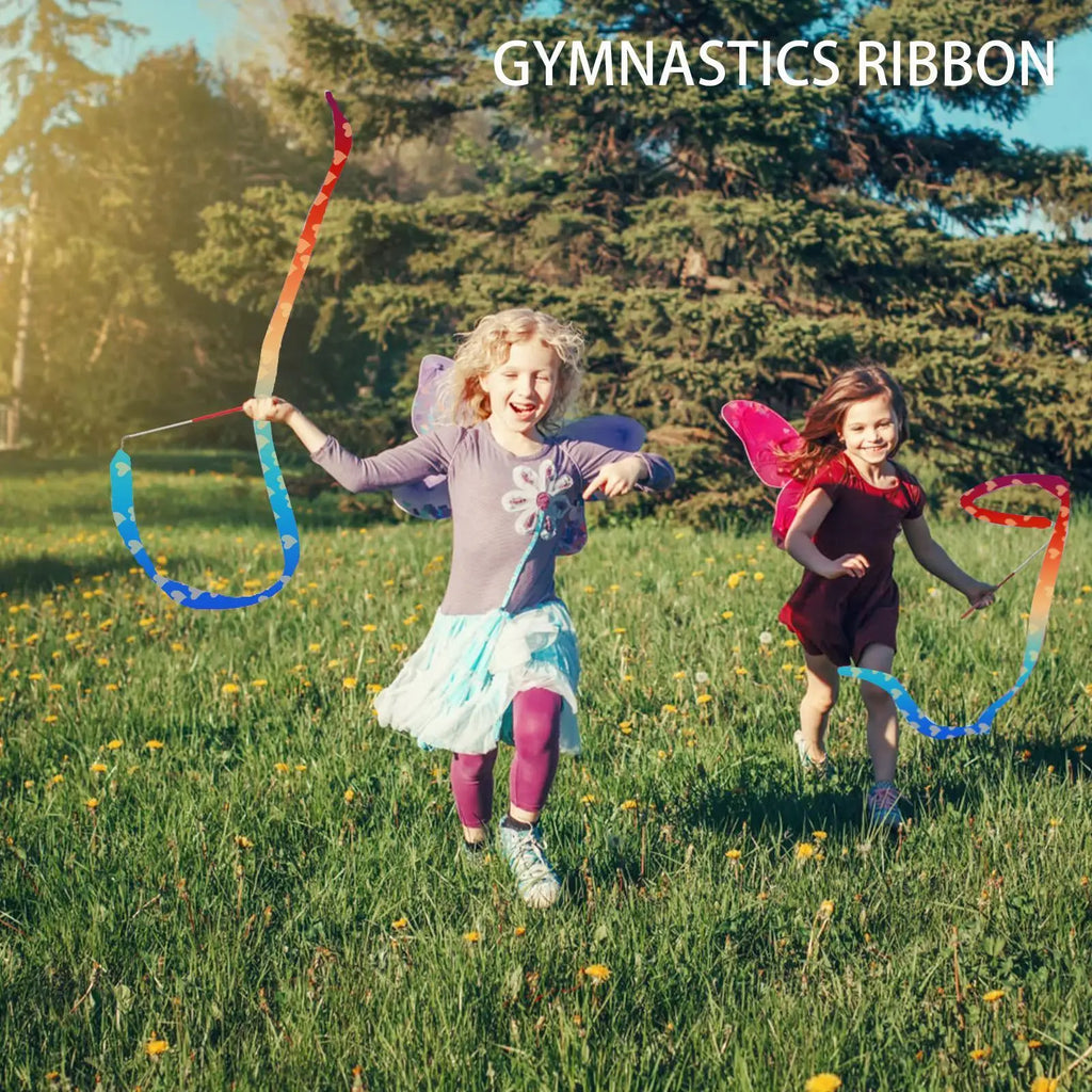 2M Rhythmic Gymnastics Dance Ribbon with Twirling Rod for Kids