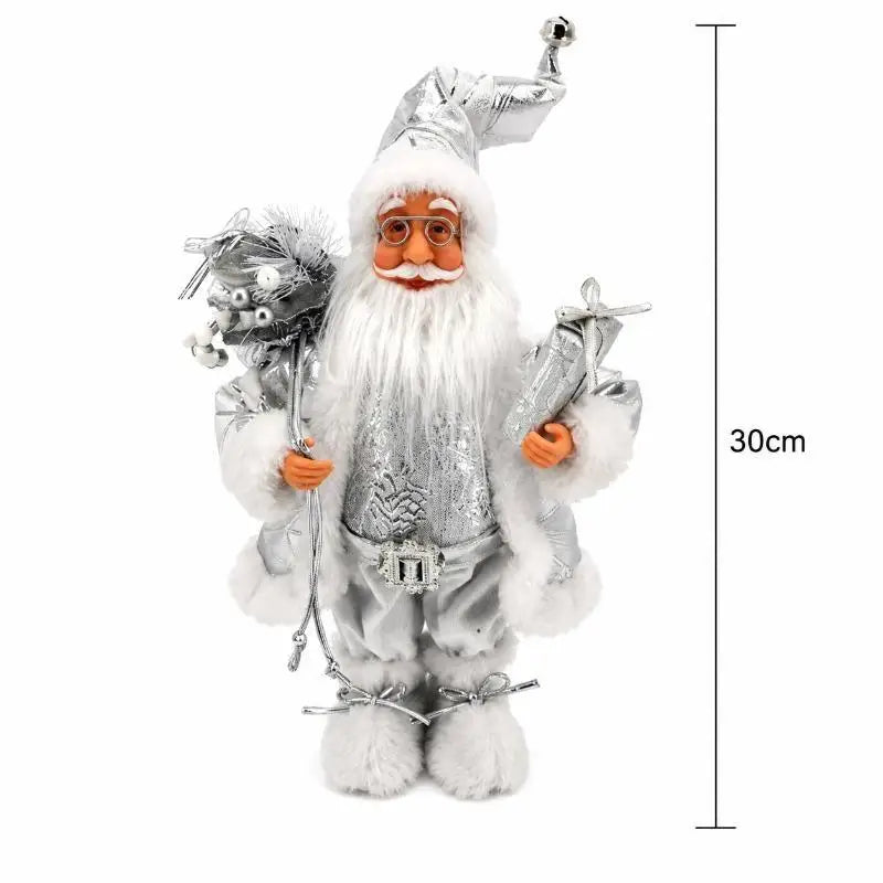 Santa Claus Standing Figurine – Handcrafted Christmas Decor