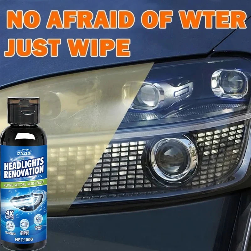 Car Headlight Restoration Polish Cream – Remove Oxidation