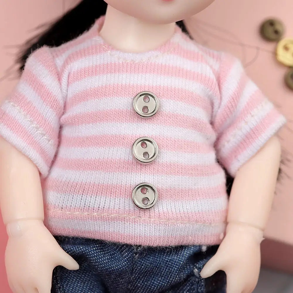 Mini Metal Buttons for Doll Clothes – 20pcs DIY Sewing Craft