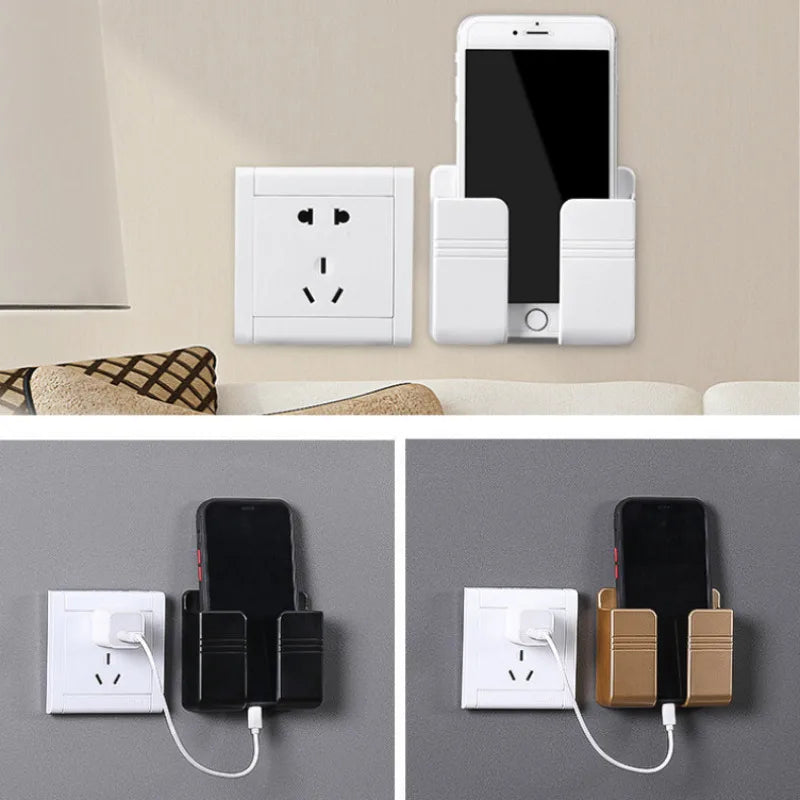 Wall Mounted Phone & Remote Holder – Kitchen Bathroom Bedroom