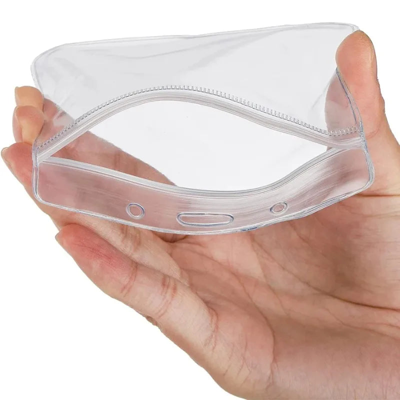 10pcs Transparent Horizontal ID Card Badge Holders – Waterproof