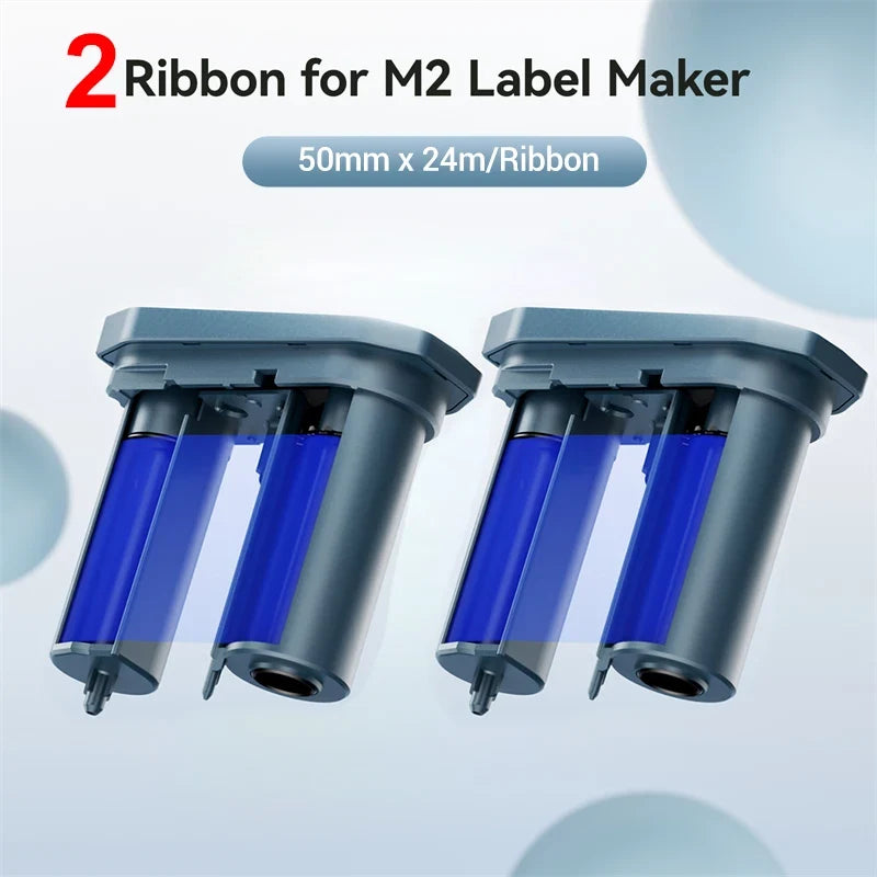 Niimbot M2 Carbon Ribbon 2-Pack | Black Red Gold Blue White