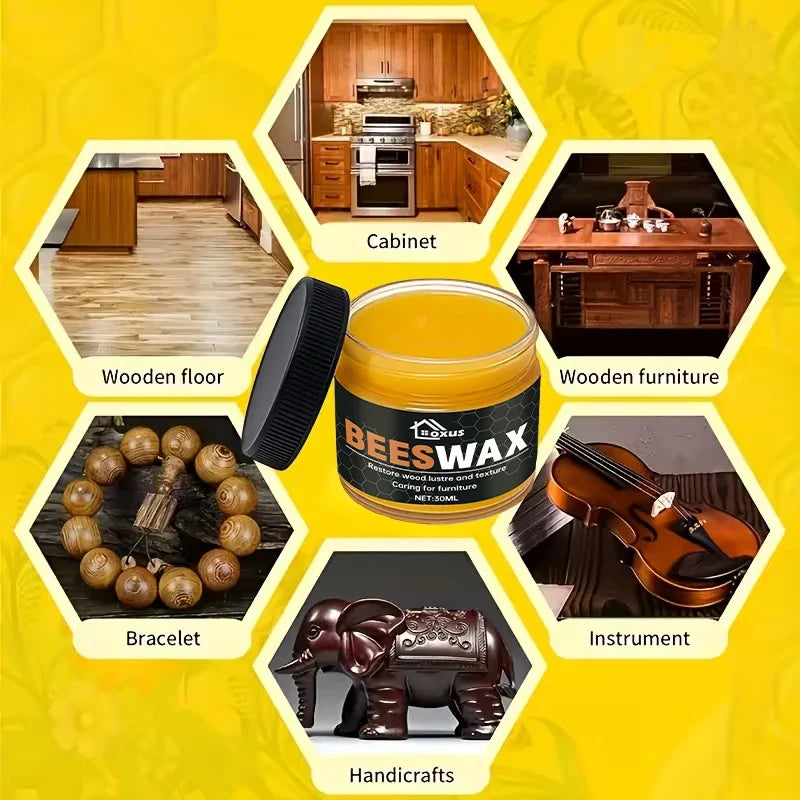 Beeswax Wood Furniture Polish & Floor Care Wax – Waterproof