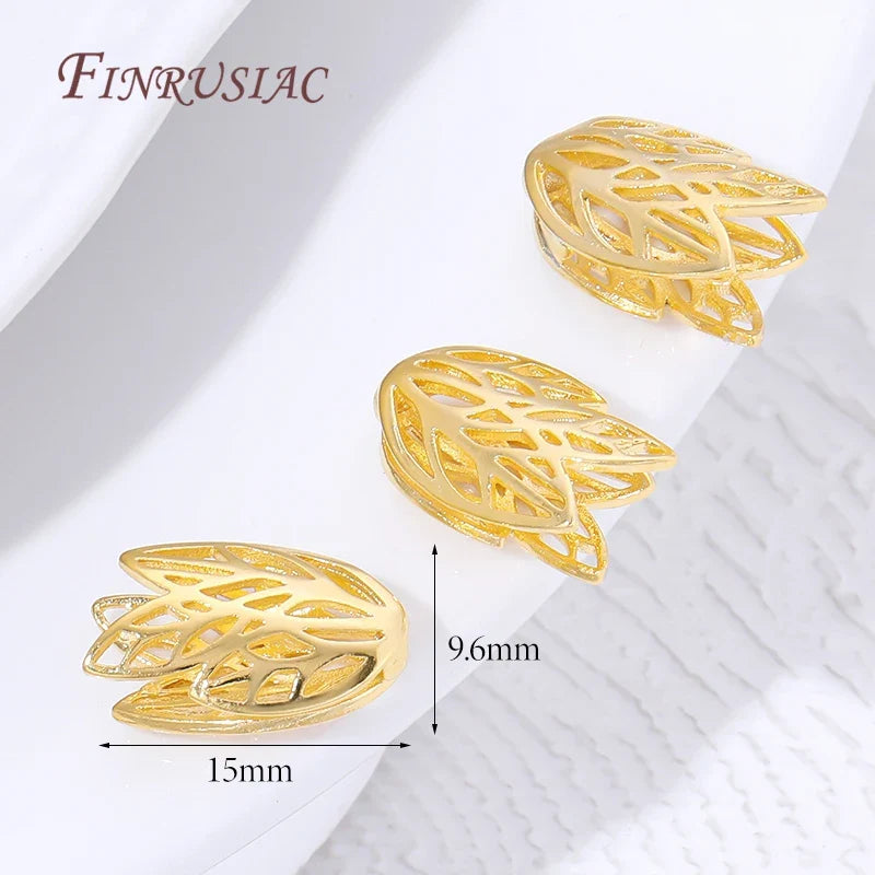 18K Gold Plated Brass Bead Caps & Tassel End Caps – DIY Jewelry