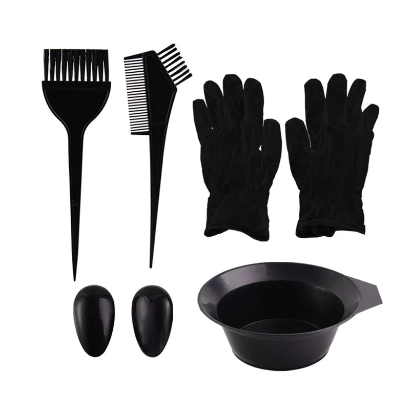 Hair Dyeing Tools Set – Brushes, Bowls, Cape & Gloves Kit