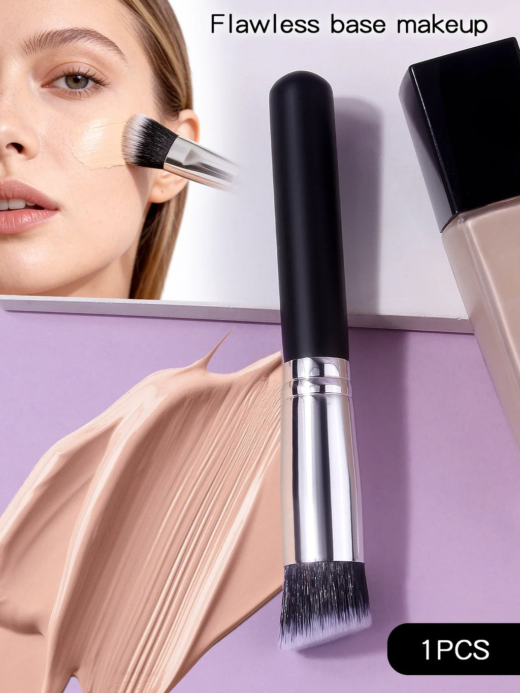 Angled Foundation & Concealer Brush – Streak-Free Finish