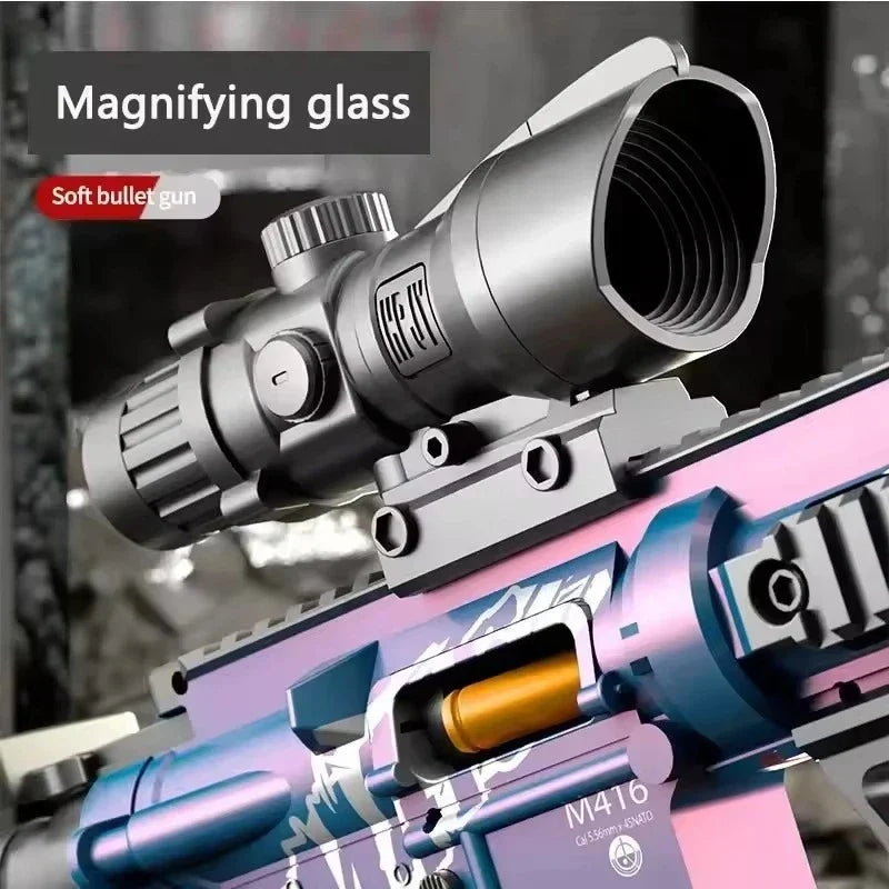 M416 Soft Bullet Suction Cup Toy Gun – Manual Shooter for Kids