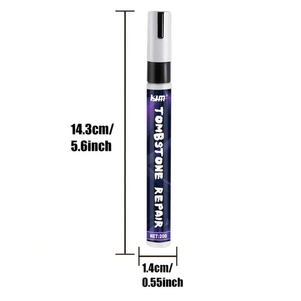 Black Tombstone Restoration Pen – Stone Inscription Marker