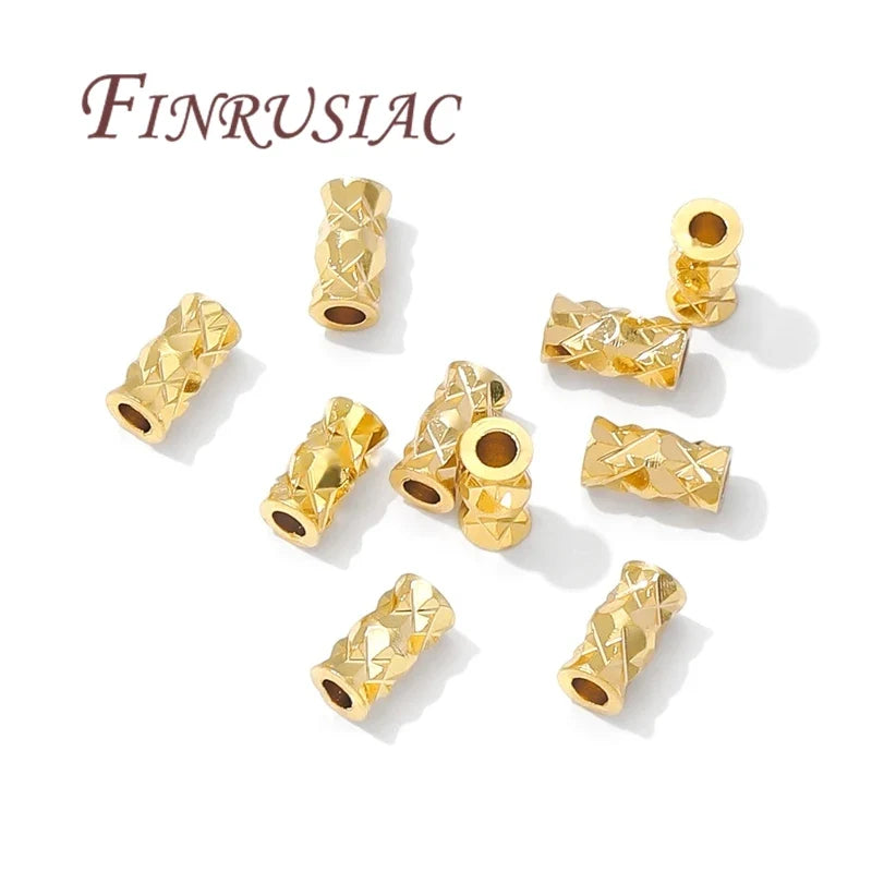 18K Gold Plated Spacer Beads – DIY Jewelry Making (10-30pcs)