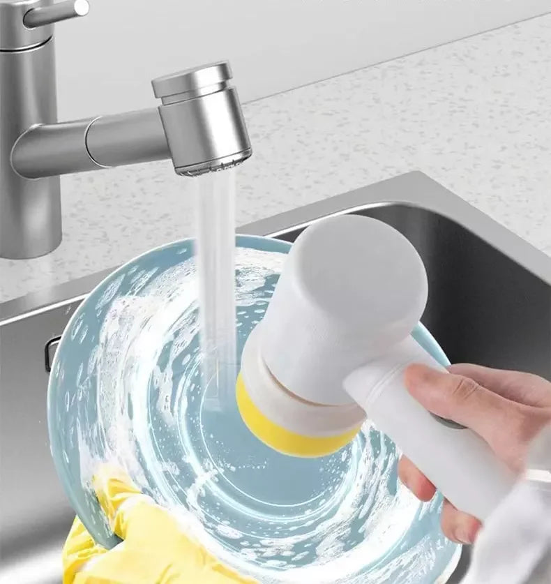 3-Head Cordless Electric Spin Scrubber | Kitchen & Bathroom