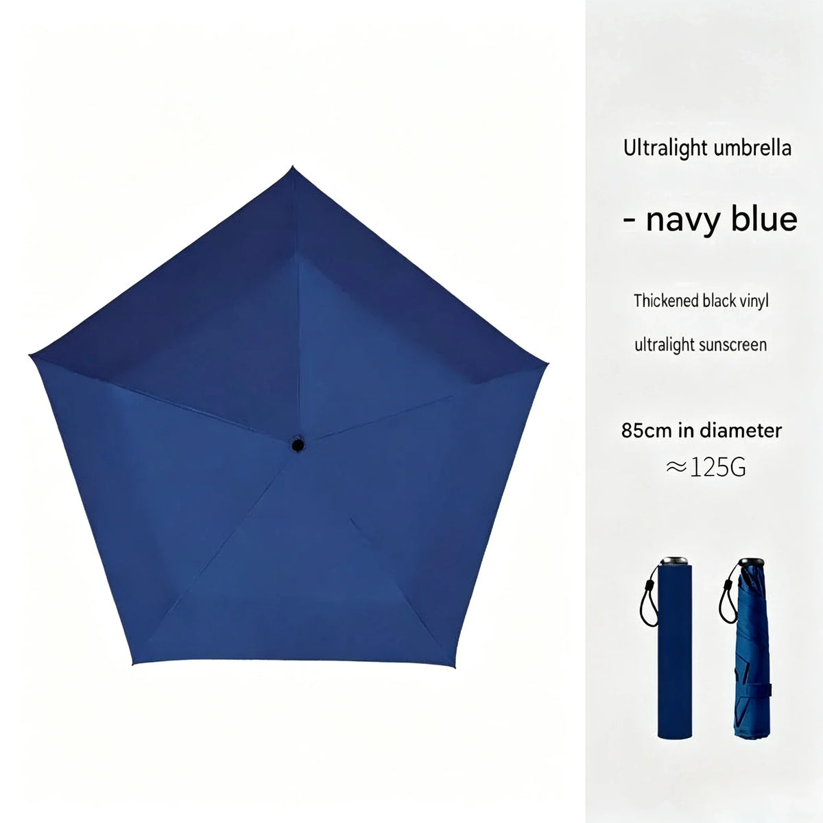 2-in-1 UV Block Pocket Pencil Umbrella | Compact Folding Travel