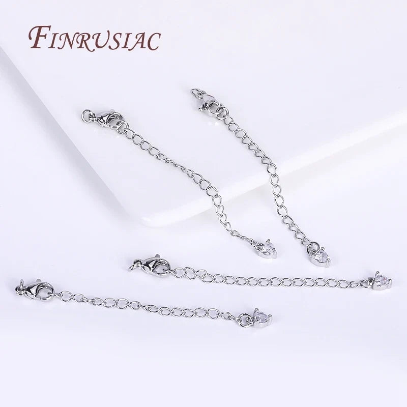18K Gold Plated Brass Chain Extender 70mm | 8 Styles